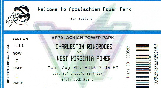 West Virginia Power Ticket