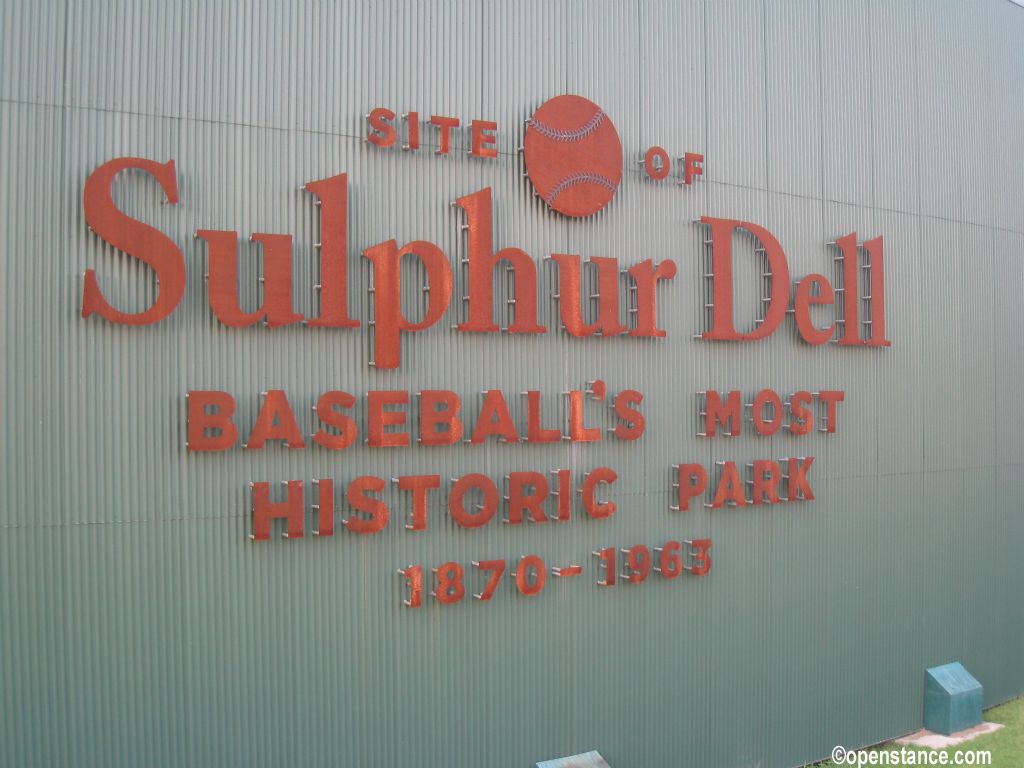The back of the batter's eye commemorates the site of Sulphur Dell. But it was not "baseball's most historic park" by a longshot.